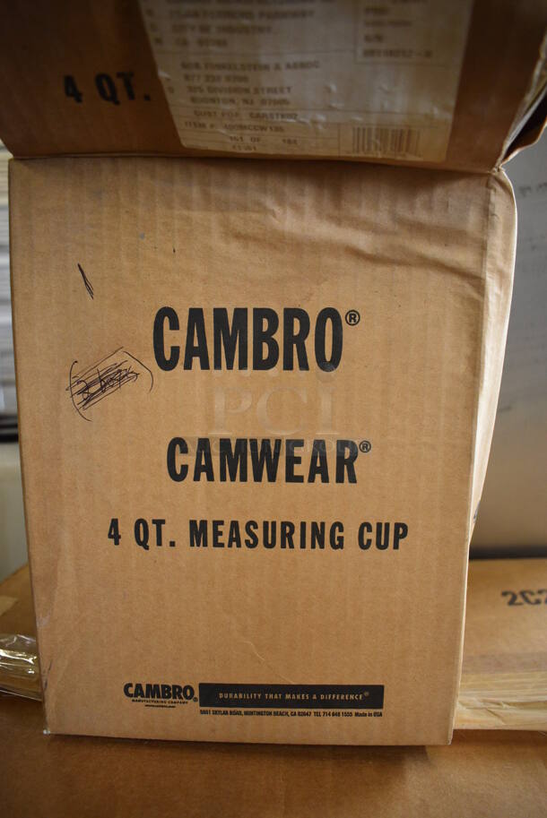 ALL ONE MONEY! Lot of 6 BRAND NEW IN BOX! Cambro Clear Poly 4 Quart Pitchers! 10x7x11 - Image 4 of 4