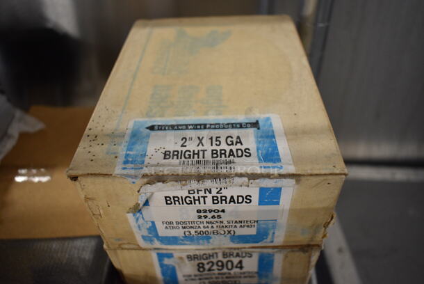 ALL ONE MONEY! Lot of 7 Boxes of Nails / Brads Including 1-1/2" and 2" - Image 4 of 5