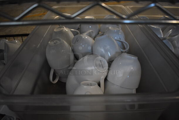 ALL ONE MONEY! Metro Lot of 4 Tiers of Various Items Including Saucers, Plates, Bowls, Mugs, Poly Bins, Wooden Trays. Does Not Include Metro Shelving Unit - Image 11 of 12