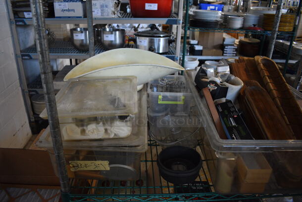 ALL ONE MONEY! Metro Lot of 3 Tiers of Various Items Including 4 Various Air Pots, 9 Cutting Boards and Oval Casserole Dishes. Does Not Include Metro Shelving Unit - Image 4 of 8