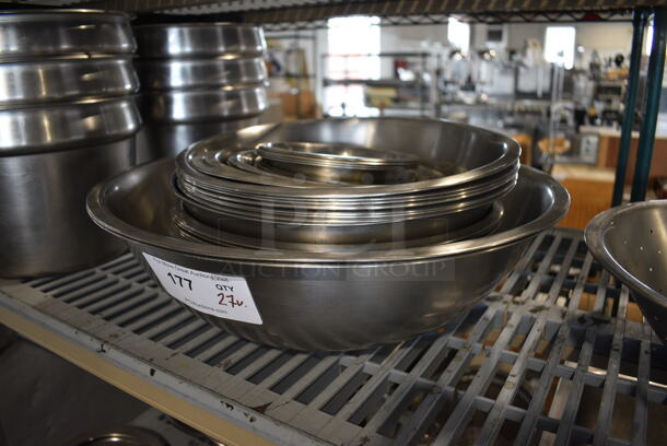 27 Various Metal Bowls. Includes 6.5x6.5x2.5. 27 Times Your Bid! - Image 2 of 3