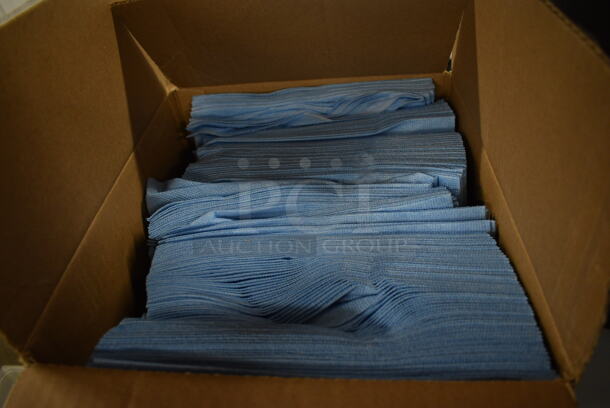 Box of Blue Food Service Wipes!
