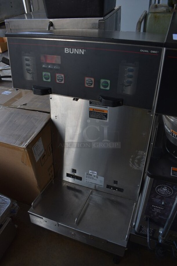 2012 Bunn Model DUAL SH DBC Stainless Steel Commercial Countertop Dual Coffee Machine. For Parts Only. Missing 3 Legs. 120/208-240 Volts, 1 Phase. 18x19x36. - Image 6 of 8