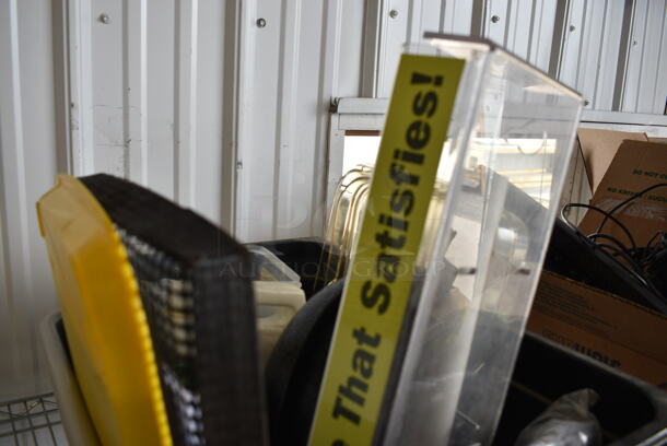 ALL ONE MONEY! Lot of Various Items Including Poly Bin and Gray Bus Bin! - Image 3 of 4