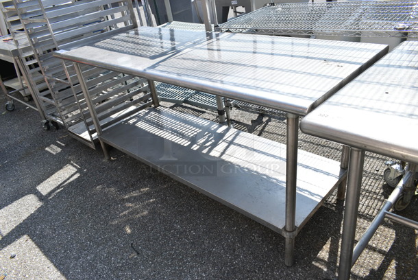 Stainless Steel Table w/ Under Shelf.  - Image 1 of 4