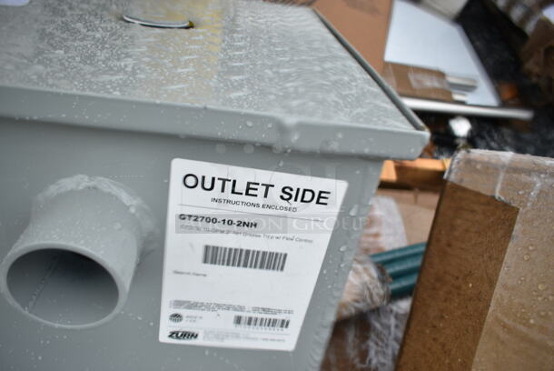 BRAND NEW SCRATCH AND DENT! Zurn GT2700-10-2NH 20 lb. 10 GPM Grease Trap with 2" No-Hub Connections - Image 4 of 4