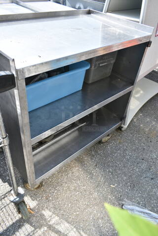 Stainless Steel 3 Tier Cart on Commercial Casters. 