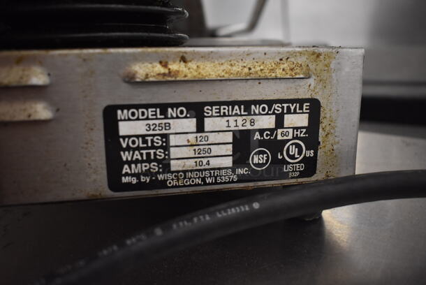 Wisco 325B Commercial Stainless Steel Electric Countertop Pocket Sandwich Grill With 2 Pods. 120V. Tested and Working! - Image 5 of 5