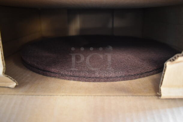 18 Boxes of 10 BRAND NEW! 416-25152 U Maroon Ecoprep EPP 15" Thin Line Floor Maintenance Pads. One Box Only Has 2 Pads. 18 Times Your Bid! - Image 3 of 4
