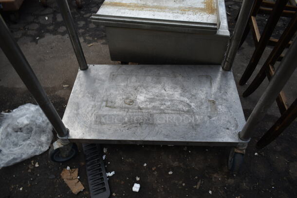Stainless Steel Table w/ Metal Under Shelf on Commercial Casters - Image 3 of 4