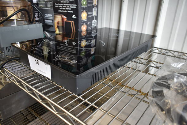 BRAND NEW SCRATCH AND DENT! 2022 Avantco 177ID18DB Metal Commercial Countertop Electric Powered 2 Burner Induction Range. 208-240 Volts, 1 Phase. Tested and Working! - Image 2 of 5