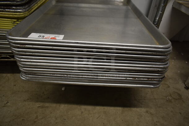 ALL ONE MONEY! Lot of 48 Various Metal Baking Pans and Poly Trays. Includes 18x26x1 - Image 2 of 5