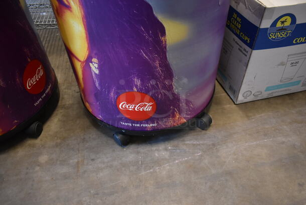 Metal Commercial Portable Drink Ice Cooler Merchandiser on Casters. - Image 5 of 6