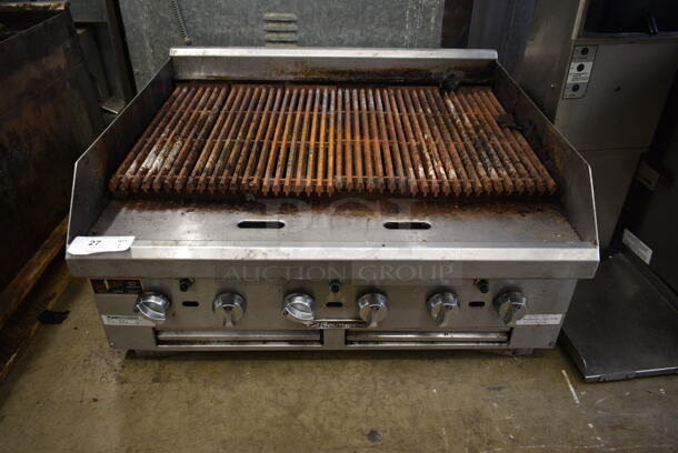 Southbend HDC-36 Stainless Steel Commercial Countertop Natural Gas Powered Charbroiler Grill.