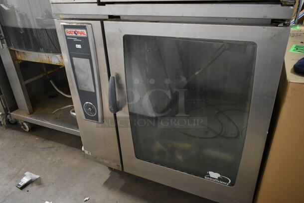 2 2013 Rational Stainless Steel Commercial Combitherm Self Cooking Center Convection Ovens on Commercial Casters. Top Model: SCC WE 62. Bottom Model: SCC WE 102. 480 Volts, 3 Phase. 2 Times Your Bid! - Image 3 of 9