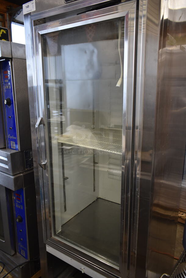 2014 Leader PF30 SC Stainless Steel Commercial Single Door Reach In Cooler Merchandiser. 115 Volts, 1 Phase. Tested and Does Not Power On - Image 2 of 6
