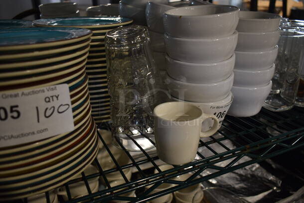 ALL ONE MONEY! Lot of Approximately 63 Various Dishes Including Bowls and Saucers. - Image 2 of 4
