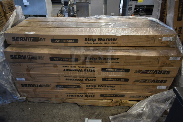 PALLET LOT of 23 BRAND NEW SCRATCH AND DENT! ServIt 423SWI72CP Stainless Steel Commercial 72" High Wattage Strip Warmer with Infinite Controls. 120 Volts, 1 Phase. 23 Times Your Bid! - Image 2 of 6
