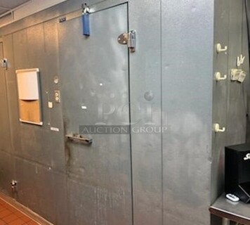 Norlake 6'x6'x7.5' SELF CONTAINED Walk In Freezer Box w/ Floor, Copeland Model JRF4-0050-IAA-958 Compressor and Norlake Model CPB0501C Condenser. Picture of the Unit Before Removal Is Included In the Listing. 115 Volts, 1 Phase.