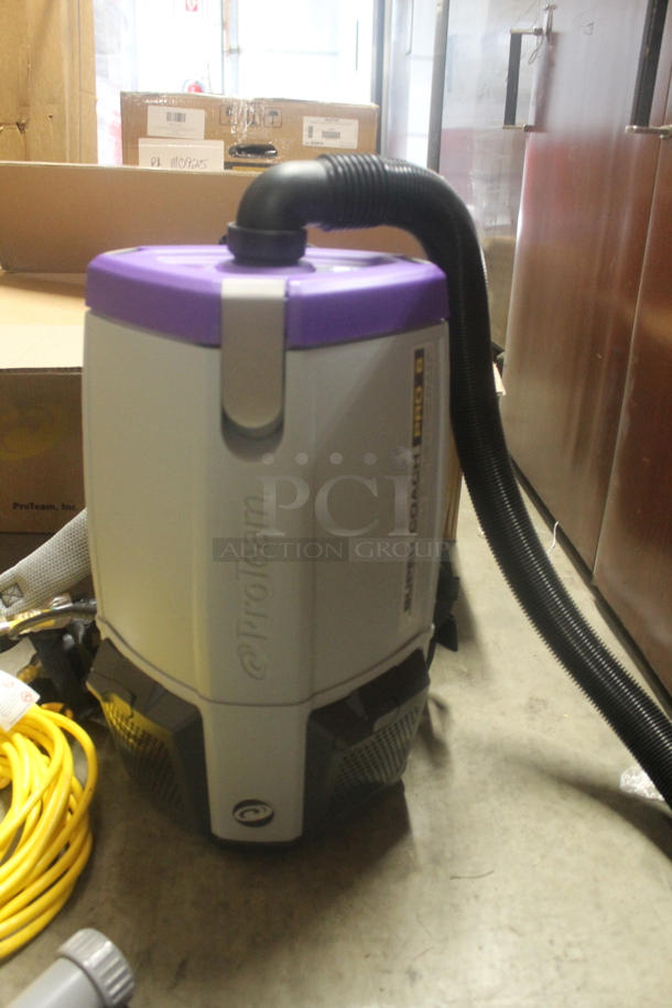 3 BRAND NEW WITH BOX! Pro Team 1073110 Super Coach Pro 10 Backpack Vacuum With Attachments. 120V. 3 Times Your Bid!  - Image 2 of 7