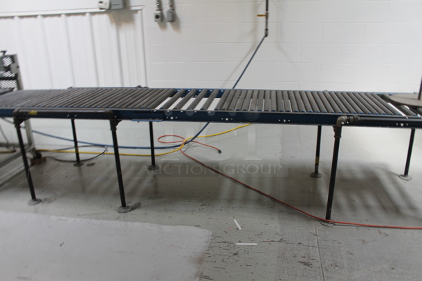 Neupak Metal Commercial Floor Style Weighmaster Filling Machine w/ Rolling Rod Conveyor Belt. BUYER MUST REMOVE. - Image 7 of 12