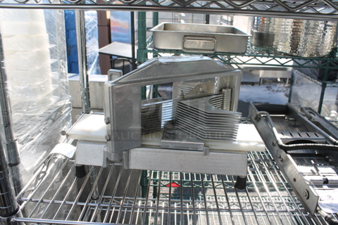 Metal Countertop Tomato Slicer.