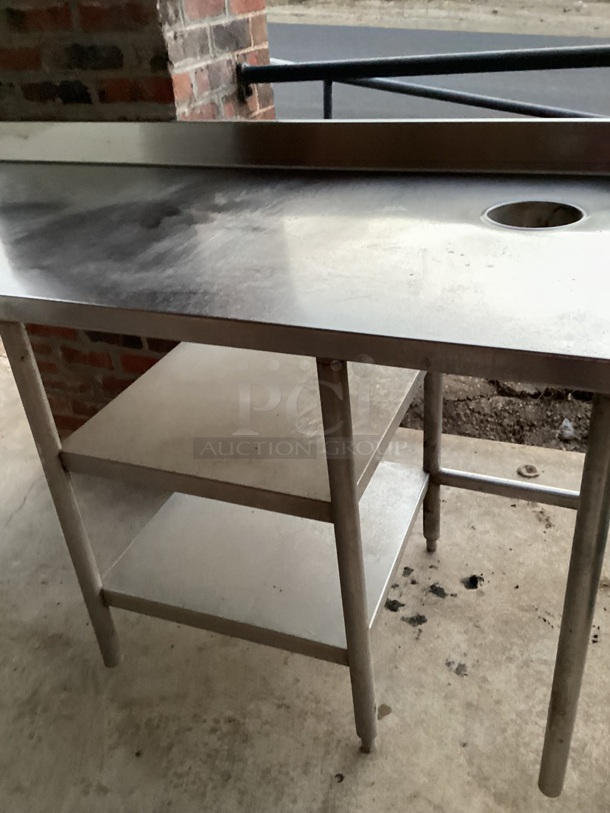 Stainless Steel Multi Purpose Prep Table, W/Two Steam Wells
155 x 30 x 39-½ 
 - Image 5 of 8