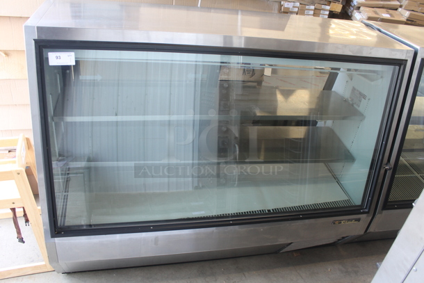 True TDBD-72-2 Refrigerated Deli Case w/ Straight Glass. 115 Volt, 1 Phase. Tested and Working!