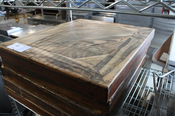 5 Wooden Tabletops. 21x24x2. 5 Times Your Bid! - Image 2 of 3