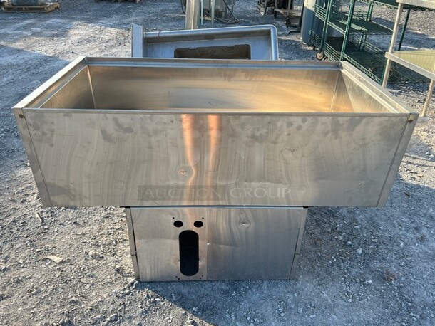 Krowne Model KRPT-2448-10 Stainless Steel Commercial Ice Pan Drop In. 48x24x30
