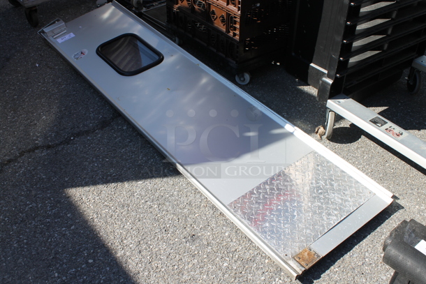Metal Commercial Swinging Kitchen Door / Traffic Door. - Image 2 of 3