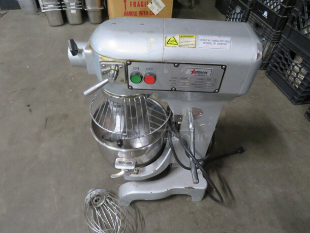 One Omcan 10 Quart Planetary Mixer With Guard Bowl, Hook And Whip. 110 Volt. Model# VFM-10B - Image 5 of 6