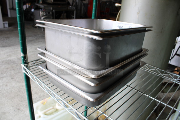 5 Various Stainless Steel 1/2 Size Drop In Bins. 1/2x2, 1/2x4, 1/2x6. 5 Times Your Bid! - Image 4 of 4