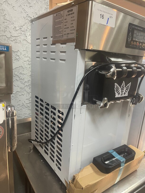Bran New! Commercial Counter Top Three Flavors Ice Cream Machine 115 Volt 1200 Watts NSF Tested and Working! - Image 8 of 8
