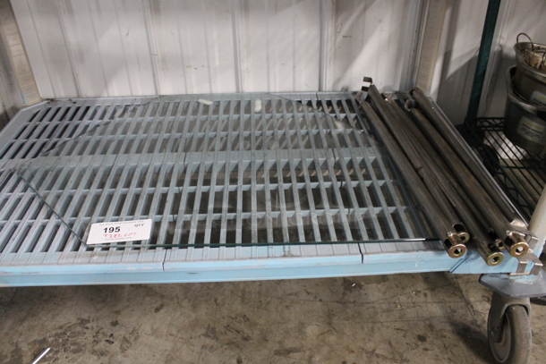 ALL ONE MONEY! Tier Lot of Various Items Including Metal Sneeze Guard Pieces and Glass Pane! - Image 1 of 3