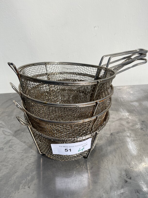 Commercial Round Frying Baskets NSF - Image 3 of 7