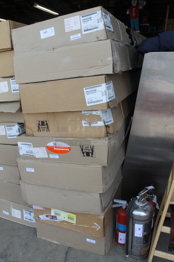 9 BRAND NEW Items! 3 Cambro CPU244872V4480 Camshelving® Premium Shelving Unit with 4 Vented Shelves 24" x 48" x 72", 1 Cambro EMU244878V4580 Camshelving® Elements Premium Vented 4-Shelf Mobile Starter Unit - 24" x 48" x 78", 2 Cambro CPA214272S4480 Camshelving® Premium 4 Shelf Solid Add On Unit - 21" x 42" x 72", 2 Cambro EA244272V4580 Camshelving® Elements 4 Shelf Vented Add On Unit - 24" x 42" x 72", 1 Cambro CPHU214275V4480 Camshelving® Premium High Density Mobile Shelving Unit with 4 Solid Shelves. Stock Picture Used For Gallery Picture. 9 Times Your Bid! - Image 2 of 6