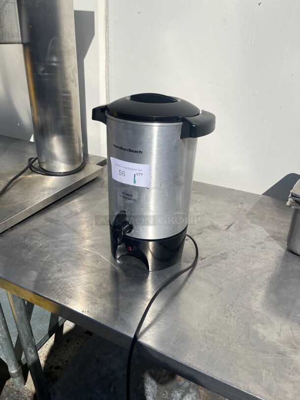 Hamilton Beach 45 Cup Coffee Urn and Hot Beverage Dispenser, Silver NSF  - Image 3 of 7