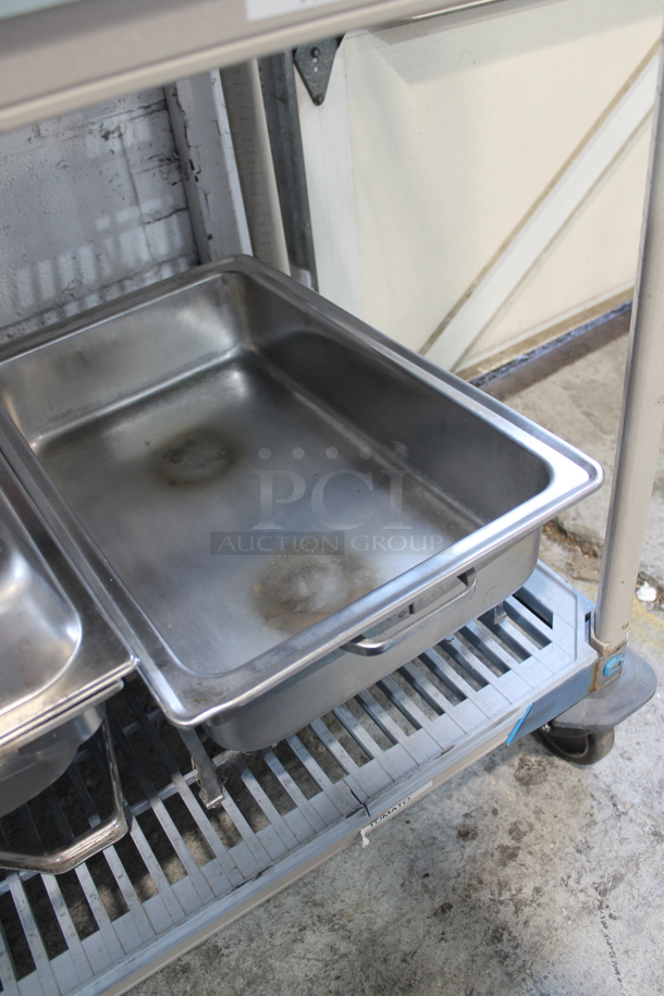 ALL ONE MONEY! Lot of 3 Metal Chafing Dishes w/ Drop In and Lid - Image 4 of 4