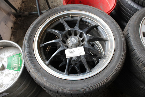 3 Tires on Rims Including Sumitomo HTR ZIII 225/45ZR17 94Y. ET35 42 Includes 24.5x9.5x24.5. 3 Times Your Bid! - Image 2 of 12