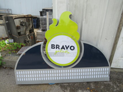One Electric Bravo Gelato Sign. 65X47