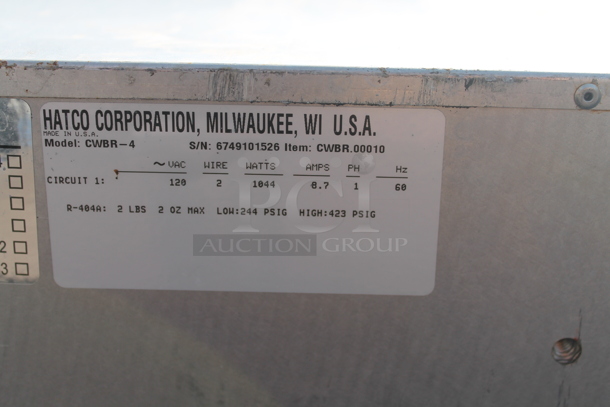 Hatco CWBR-4 Stainless Steel Commercial Steam Table Drop In. 120 Volts, 1 Phase. - Image 5 of 5