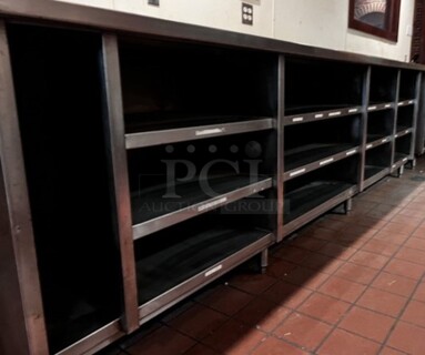 Waitress Station Prep Table W/Under Counter Storage 