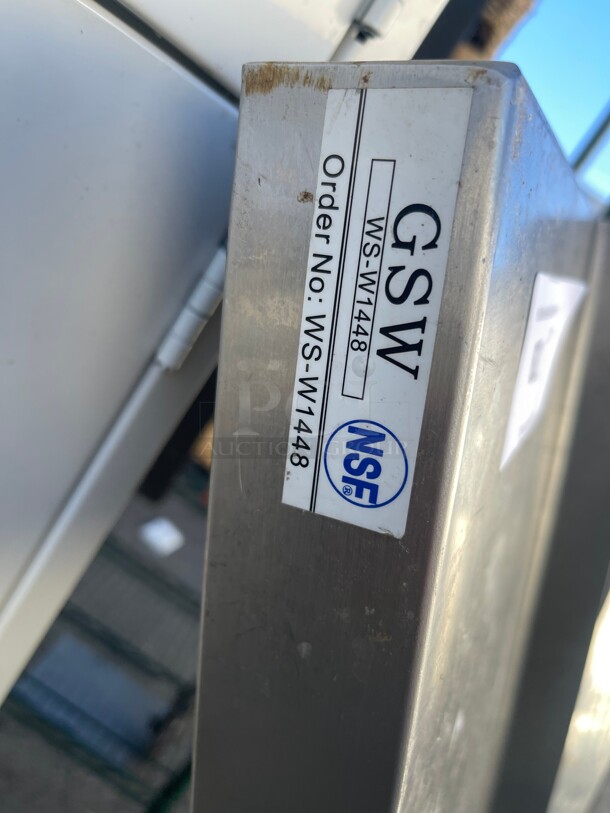 Commercial Stainless Steel Shelve NSF great Shape - Image 4 of 6