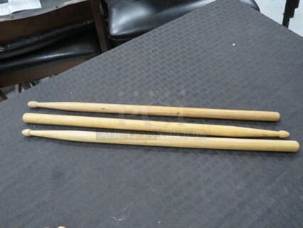 Set Of 3 Drum Sticks.