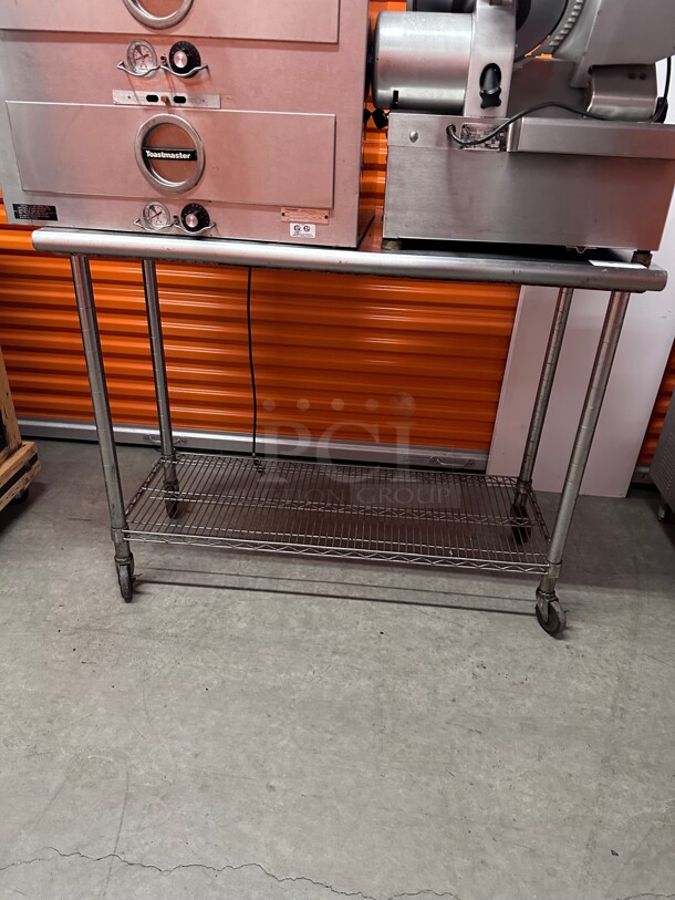 Clean! Heavy Duty Commercial Stainless Steel Table with Casters NSF  - Image 2 of 8