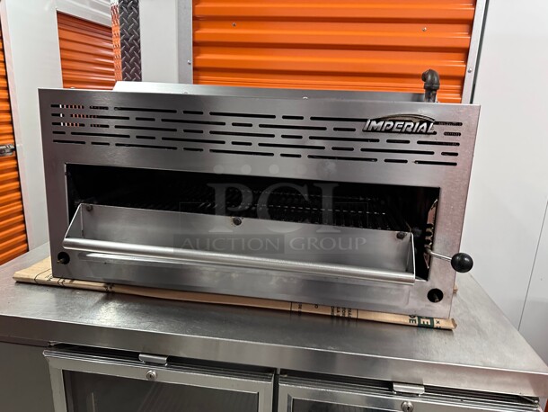 Working! Imperial Range IRSB-36 36 inch Commercial  Gas Salamander Broiler Counter Top Natural Gas NSF Tested and Working! - Image 9 of 9