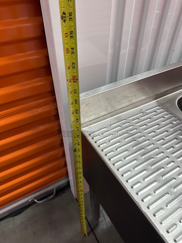 Clean! Krowne Metal 18-53C Stainless 3 Compartment Bar Sink w/ Two 12 inch  Drainboards 18 inch D
Krowne Metal Royal Underbar 1800 Series Bar Sink NSF  - Image 8 of 9