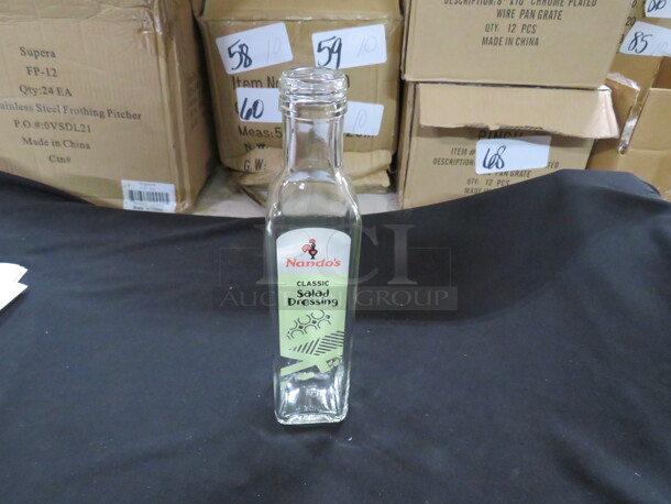 NEW Nando Salad Dressing Glass Bottle. 6XBID