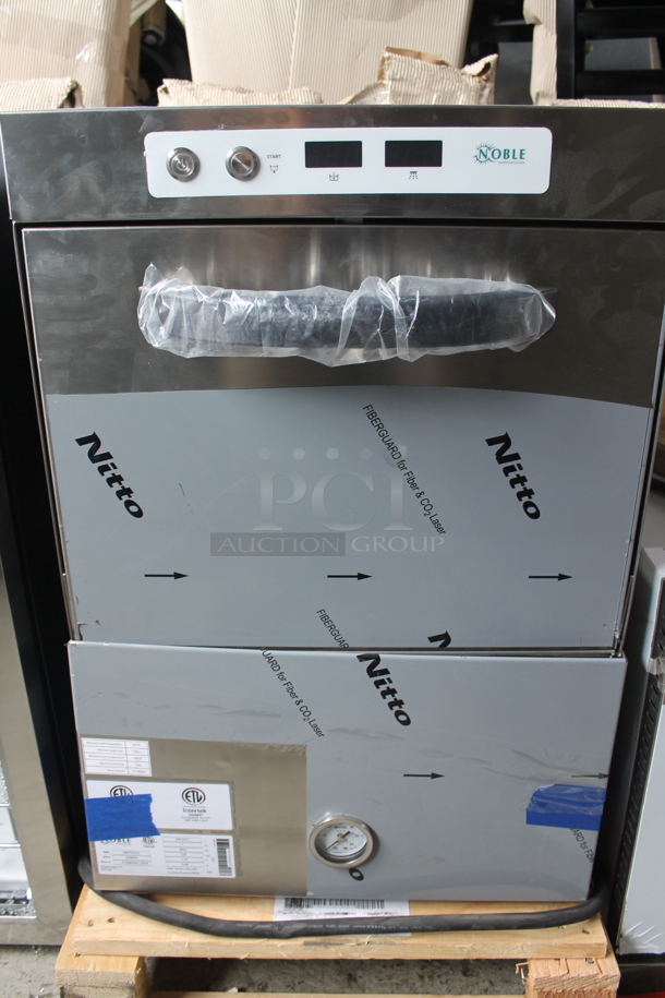 BRAND NEW SCRATCH AND DENT! 2023 Noble 495HTGW22 Stainless Steel Commercial Undercounter Glass Washer. 208-240 Volts, 1 Phase. - Image 3 of 11